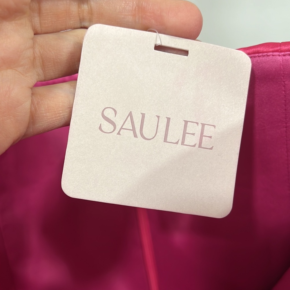SAU LEE Priyanka Dress in Hot Pink - Picture 9 of 14